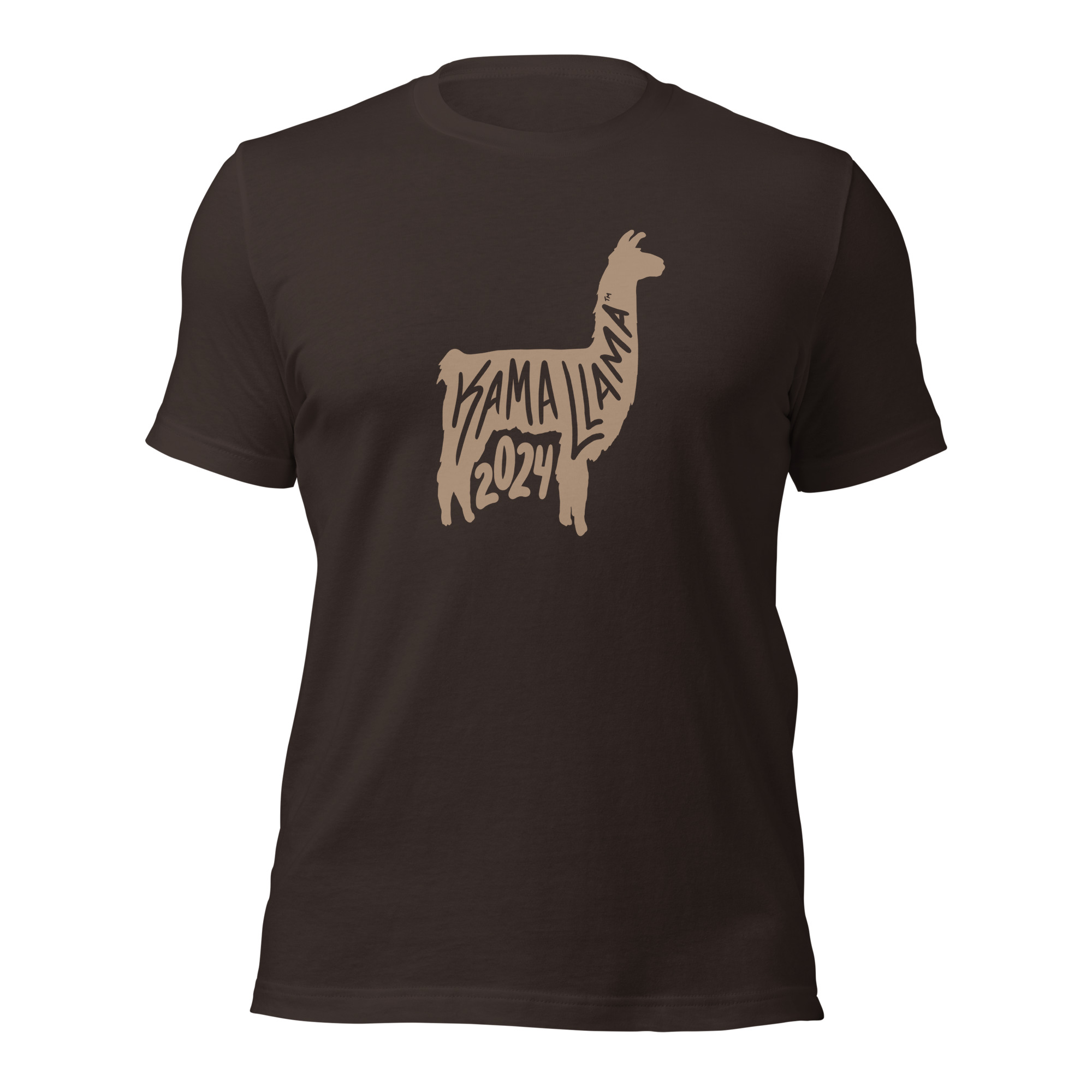Kama Llama™ Unisex T-Shirt – Tan, Brown - Image 2